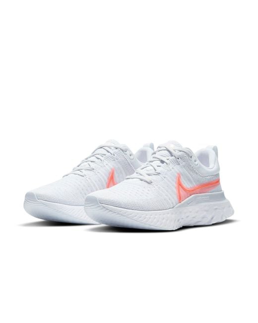 Nike White (Wmns) React Infinity Run Flyknit 2 'Sunset Pulse'