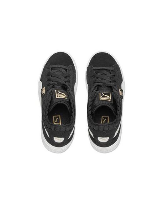 PUMA Black (Wmns) Platform Demi Retro Low Tops Casual Skateboarding Shoes