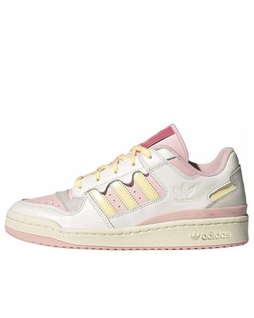 Adidas White Forum Low 'Treats For Your Feets Strawberry And Cream' for men