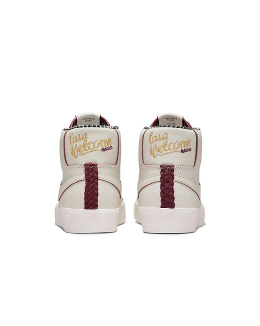 Nike White X Welcome Skateboarding Zoom Blazer Mid Sb 'Casa Welcome Madrid' for men