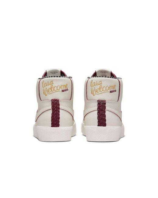 Nike White X Welcome Skateboarding Zoom Blazer Mid Sb 'Casa Welcome Madrid' for men