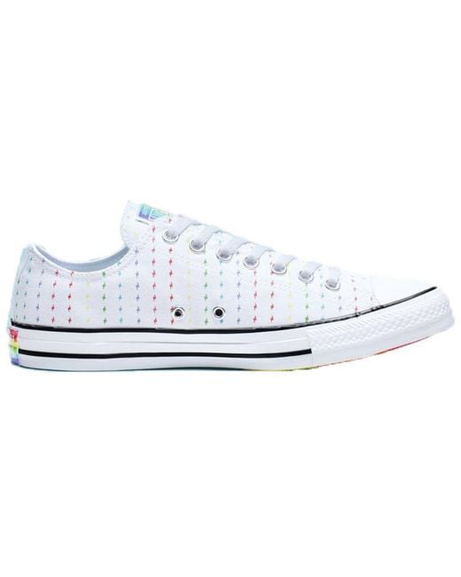 Converse White Chuck Taylor All Star Ox 'Pride Pattern' for men