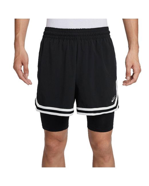 Nike Black Kevin Durant 4" Dna 2-in-1 Basketball Shorts (asia Sizing) for men