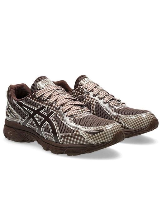 スニーカー ASICS Story mfg. Gel-Venture 6 Reddish Brown Gingham STORY mfg. x ASICS GEL-VENTURE 6 Pack Info | Hypebeast