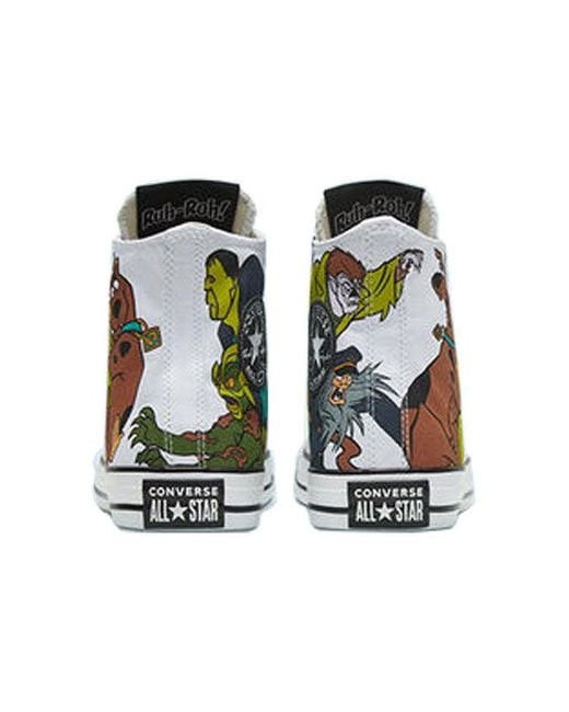 Converse White Scooby-Doo X Chuck Taylor All Star High 'The Gang And Villains' for men