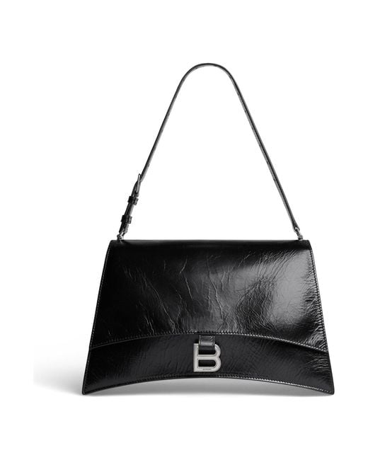 Balenciaga Black (Wmns) Crush Medium Sling Bag