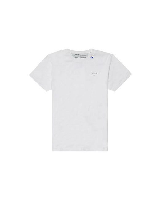 Off-White c/o Virgil Abloh White Crew Neck Pullovers Street Style Cotton Short Sleeves for men