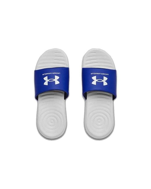 Under Armour Blue Ansa Fixed Slide 'Halo' for men