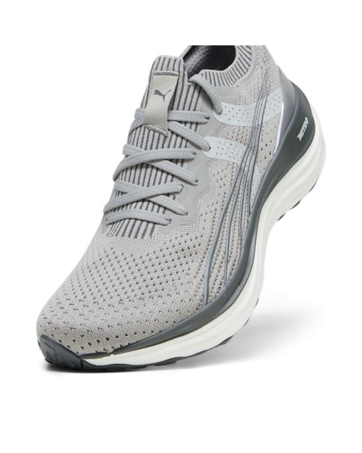 PUMA Gray Foreverrun Nitro Knit 'Concrete' for men