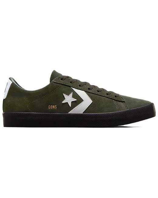 Converse Black Cons Pl Bulk Pro Suede Shoes 'Forest Shelter' for men