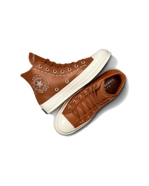 Converse Brown (Wmns) Chuck 70 Bold Stitch High Top
