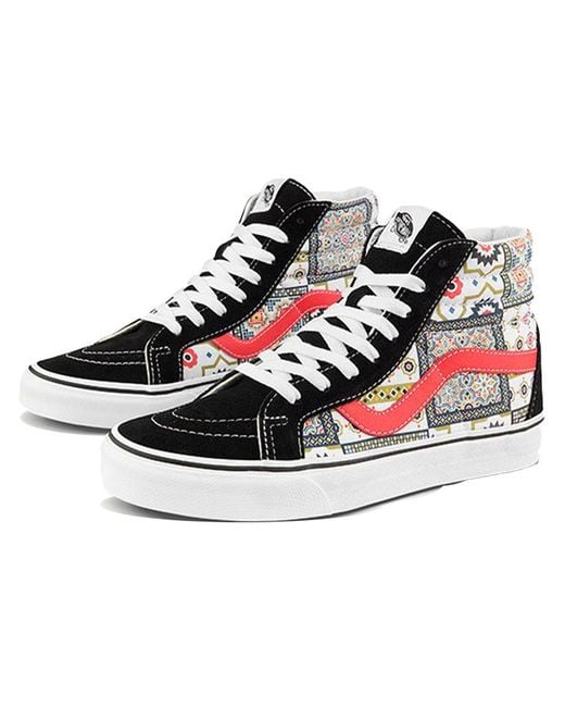 Vans Black Sk8-Hi Reissue 'Moroccan Tile Check for men