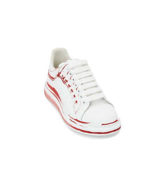 McQueen White Oversized Sneaker Lust Print' for men