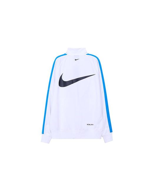 Nike Blue Sportswear Swoosh Retro Sports Jacket for men