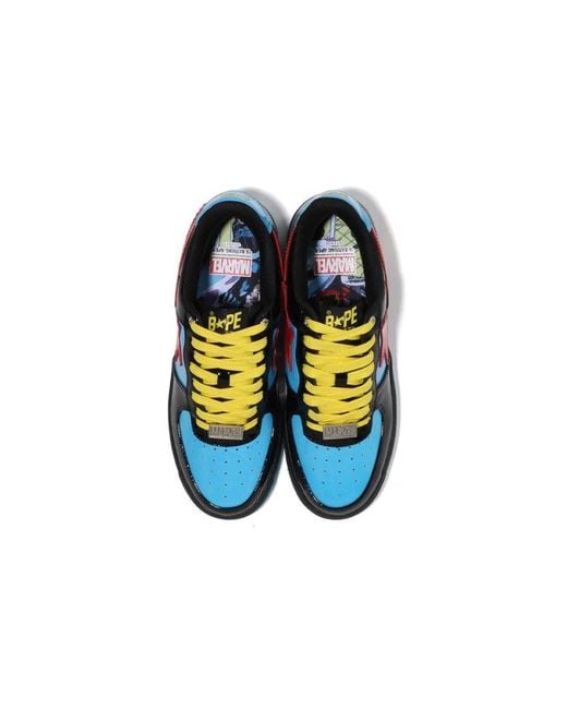 A Bathing Ape Blue X Marvel Comics Bape Sta Low 0Zxshm191907J-Bkk