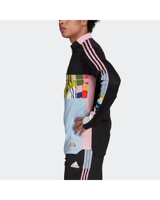 Adidas Blue Colorblock Soccer/Football Sports Jacket for men
