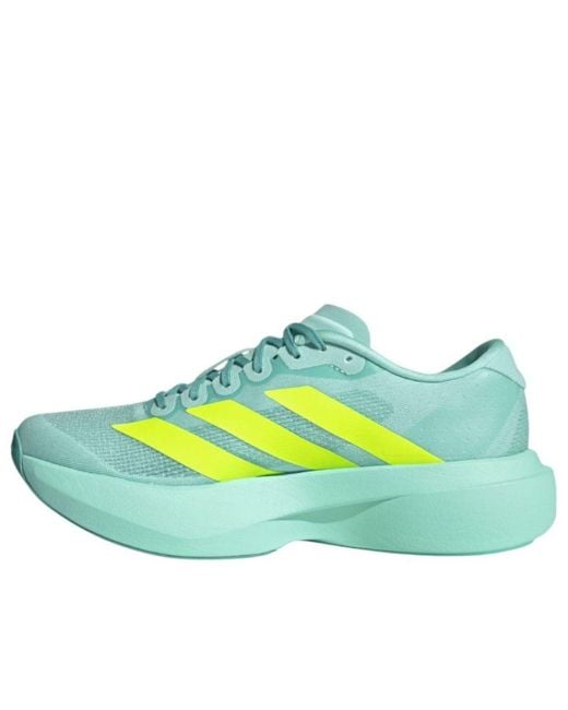 Adidas Blue Adizero Evo Sl 'Flash Aqua Lucid Lemon' for men