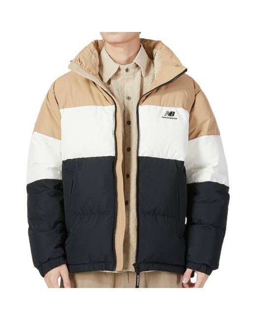 New Balance Blue Warm Down Jacket Tan' for men