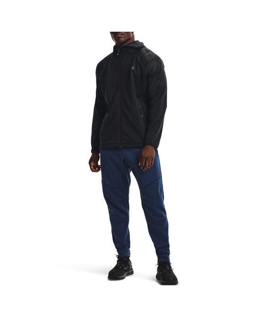 Under Armour Blue Coldgear Swacket Hoodie Jacket for men