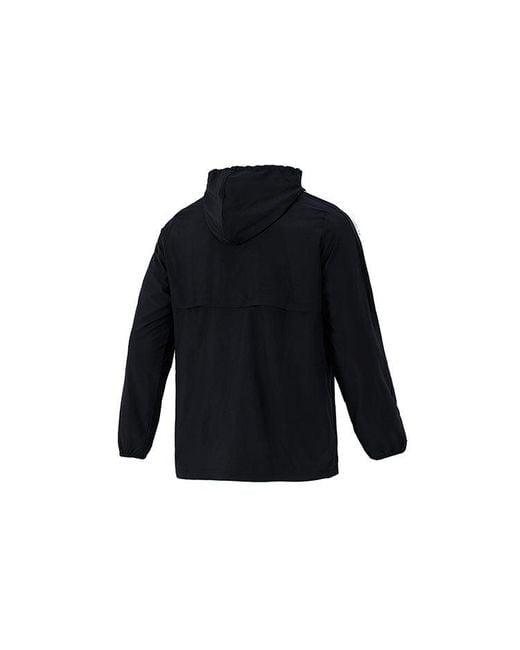 Adidas Blue 3S Wb Training Sports Hooded Logo Jacket Autumn for men