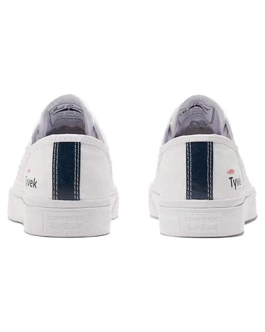 Converse White Dupont Tyvek X Jack Purcell Rally Princess' for men