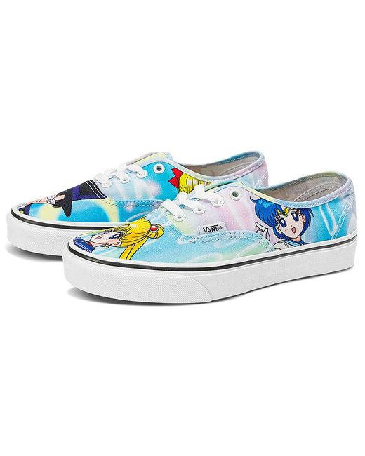 Vans Blue Sailor Moon X Authentic 'Pretty Guardian & Tuxedo Mask' for men