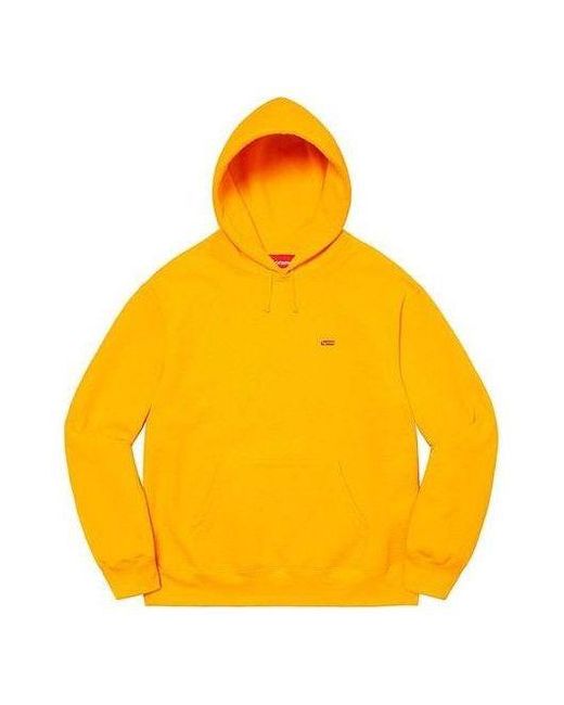 Supreme Yellow Enamel Small Box Hooded Sweatshirt for men