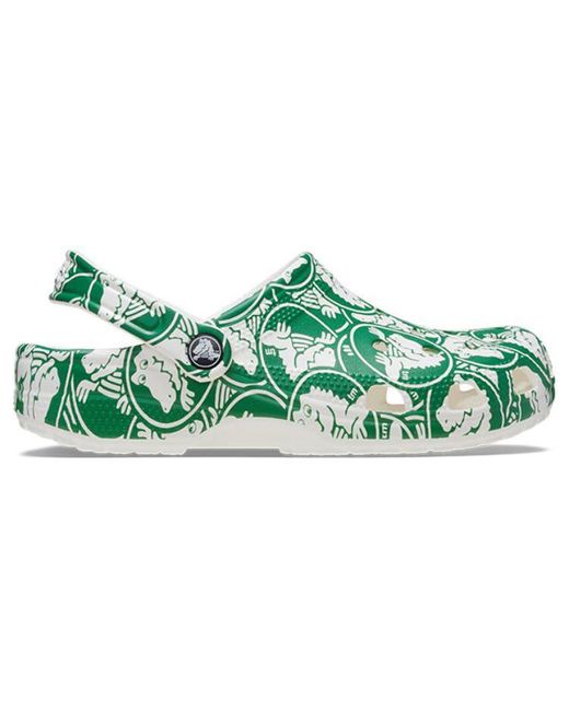 CROCSTM Green Classic Duke Print Clogs for men