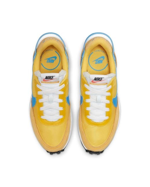 Nike Blue (Wmns) Waffle Debut 'Vivid Sulfur Light Photo'