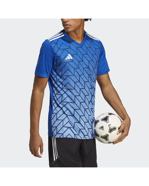 Adidas Blue Team Icon 23 Soccer Jersey 'Royal' for men
