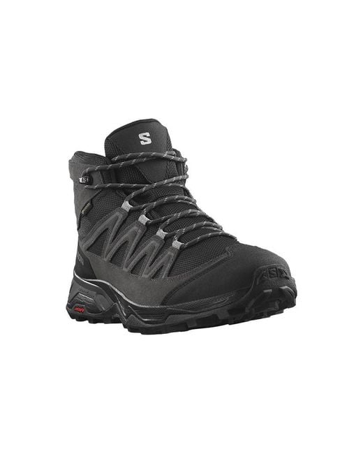 Salomon Black X Ward Leather Mid Gtx 'Phantom' for men