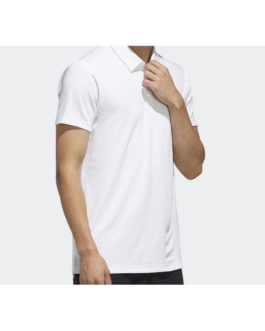 Adidas White Originals Casual Sports Short Sleeve Polo Shirt for men