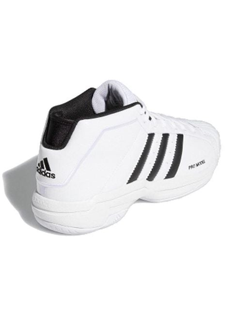 Adidas White Pro Model 2G Low for men