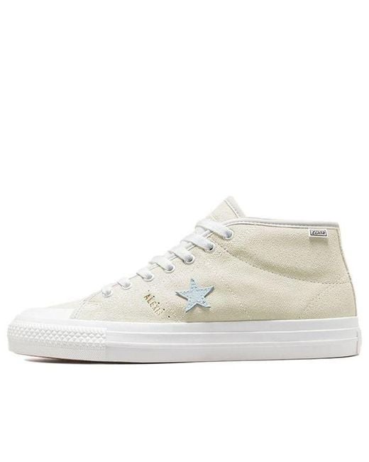 Converse White Alexis Sablone X One Star Cons Pro Mid 'Vintage' for men