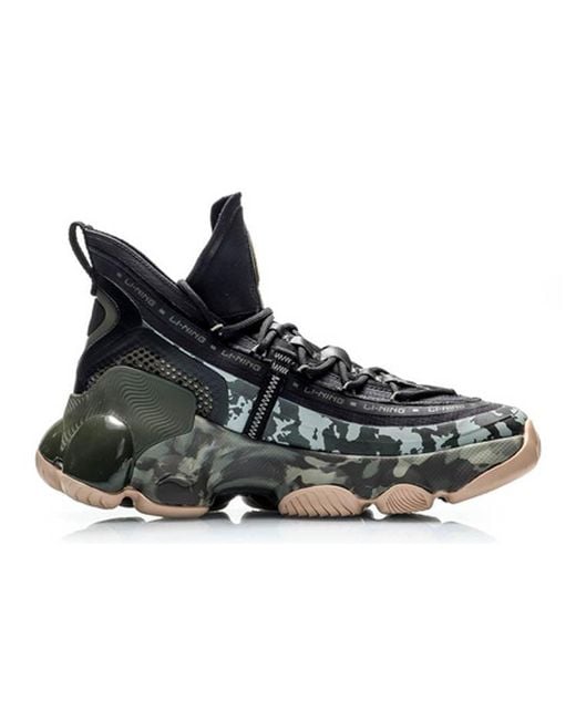 Li-ning Black Classic Basketball Mid for men
