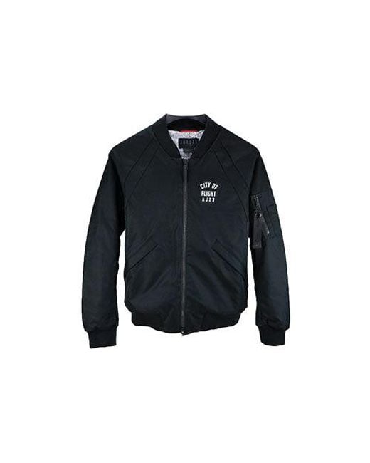 Nike Black City Of Flight Ma-1 Jacket for men