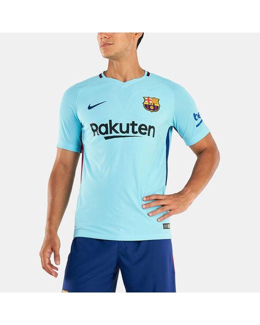 Nike Blue Fc Barcelona 17/18 Authentic Away Jersey for men