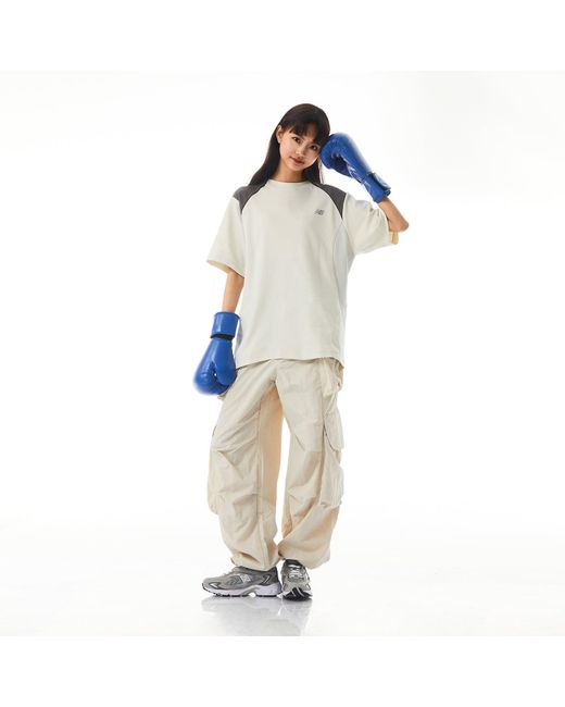 New Balance White X Liangdong Color Block T-Shirt