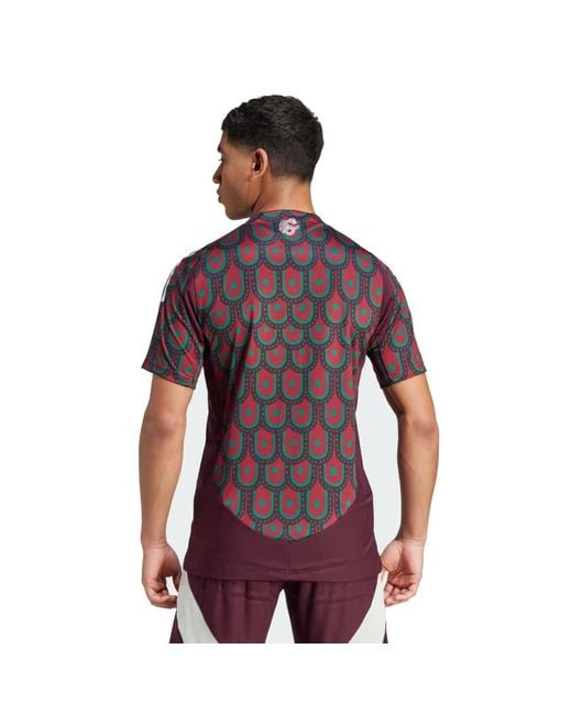 Adidas Red Mexico 24 Home Authentic Soccer Jersey Asia Sizing 'Multi-Color' for men