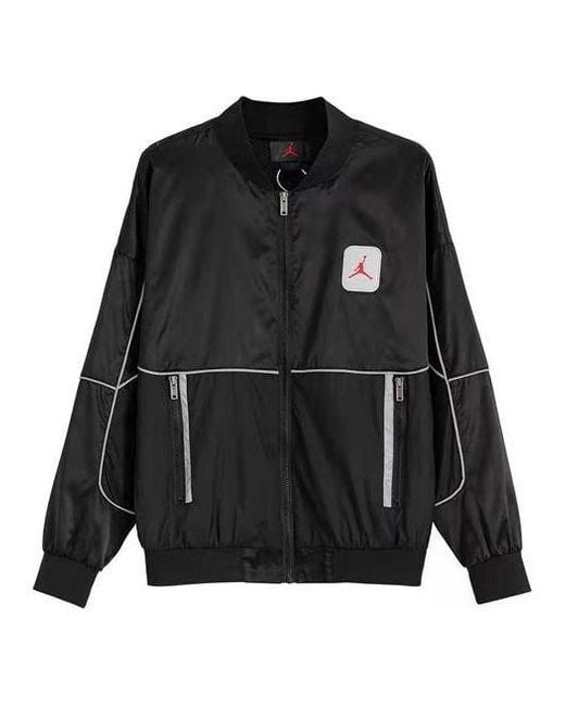 Nike 3M Zipper Reflective Sports Jacket in Black for Men Lyst UK