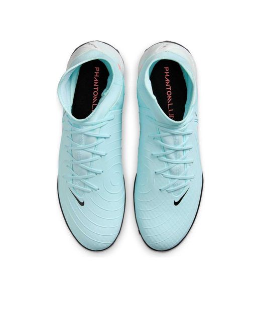 Nike Blue Phantom Luna 2 Academy Turf High-Top Football Shoes for men