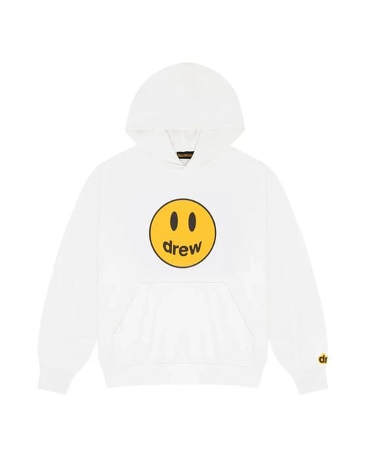 Drew House White Mascot Oversized Hoodie for men