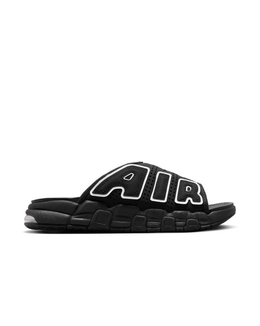 Nike Black Air More Uptempo Slide