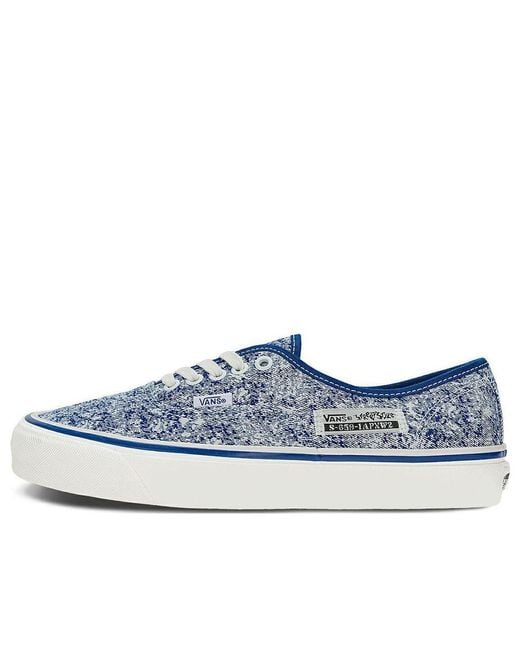 Vans Blue Anaheim Factory Authentic 44 Dx Shoe 'Og Acid Wash' for men