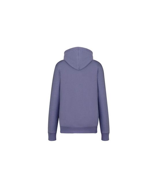 Dior Blue Fw21 Logo Alphabet Embroidered Solid Color Pullover for men