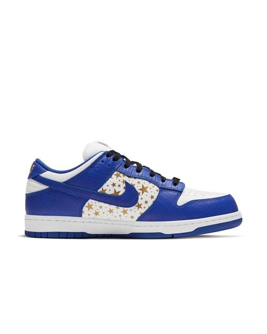 Nike Blue X Supreme Sb Dunk Low Og Qs 'Hyper Royal' for men