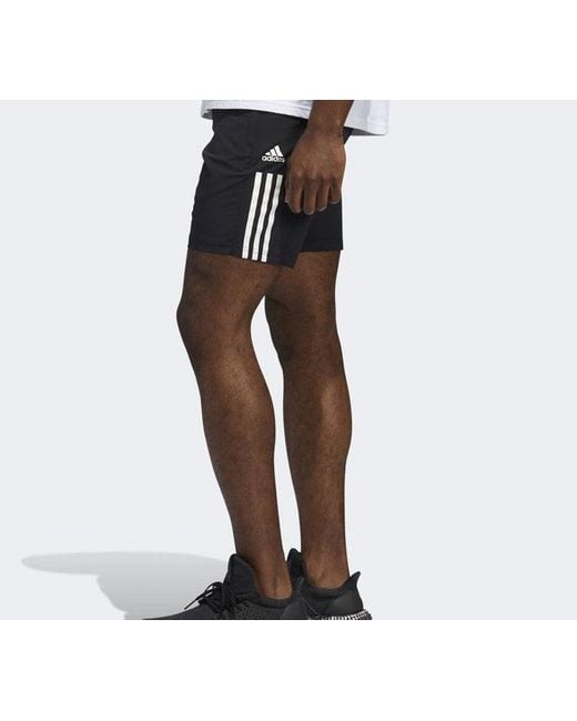 Adidas Blue Short 3S Slim Shorts for men