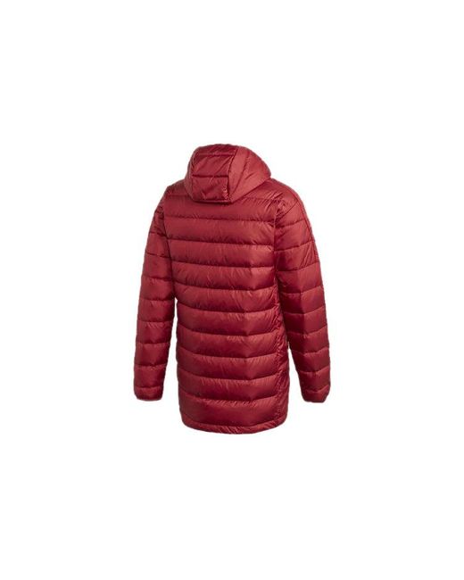 Adidas Red Winter Long Cap Down Jacket for men