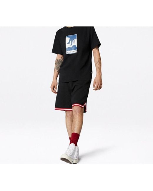 Converse Black All Star Printing Sports Short Sleeve for men