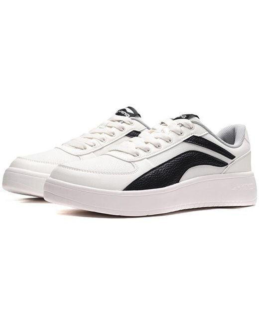 Li-ning White Casual Sneakers Low for men